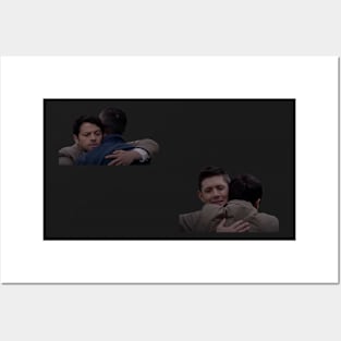 destiel hugs supernatural Posters and Art